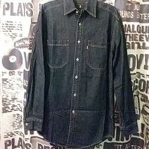 Vintage Mens 80s  Levi's red tab denim shirt